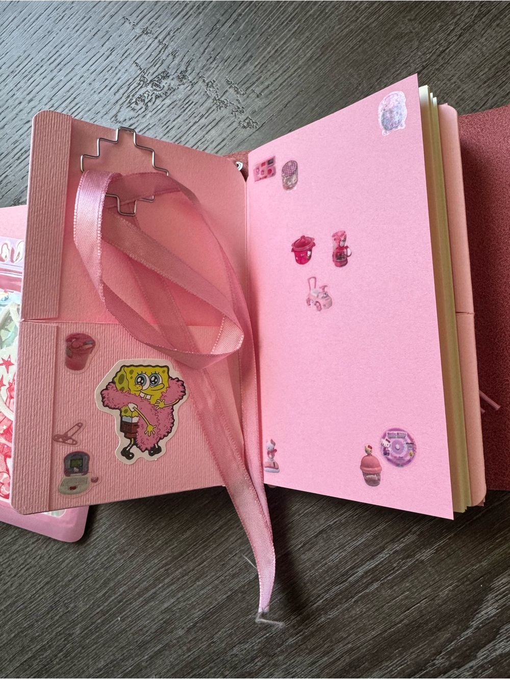 Strawberry Pink Notra Journal with full set up & customized. - Picture 8 of 13